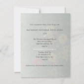 Invitation Fleur sauvage vert Daisies & Mariage de trèfle Inv (Dos)