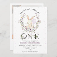 Fleur sauvage violet photo Un lapin 1er anniversai
