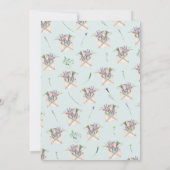 Invitation Fleur sauvage Virtual Baby ou Fête des mariées par (Dos)