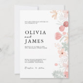 Invitation Fleur sauvage Wedding invite Modèle (Devant)
