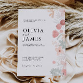 Invitation Fleur sauvage Wedding invite Modèle