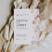 Invitation Fleur sauvage Wedding invite Modèle