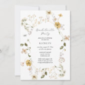Invitation Fleur sauvage Whimsical Boho Bachelorette Party (Devant)