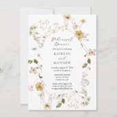 Invitation Fleur sauvage Whimsical Boho Dîner de répétition m (Devant)