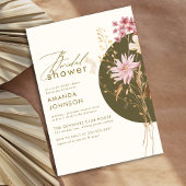 Invitation Fleur sauvage Whimsical Boho Elegant Fête des mari