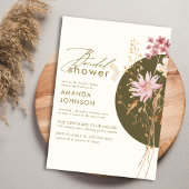 Invitation Fleur sauvage Whimsical Boho Elegant Fête des mari