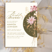 Invitation Fleur sauvage Whimsical Boho Elegant Fête des mari