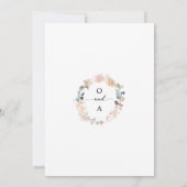 Invitation Fleur sauvage Whimsical Elégant Floral Mariage mod (Dos)