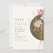 Invitation Fleur sauvage Whimsical Printemps été automne Invi (Devant)