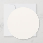 Invitation Fleur sauvage Whimsical simple | Cercle vert Sage (Dos)