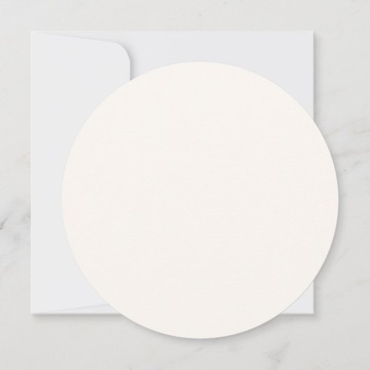 Invitation Fleur sauvage Whimsical simple | Cercle vert Sage (Dos)