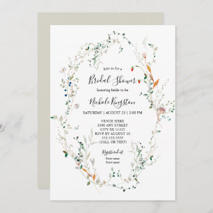 Invitation fleur sauvage Wreath Bridal Show