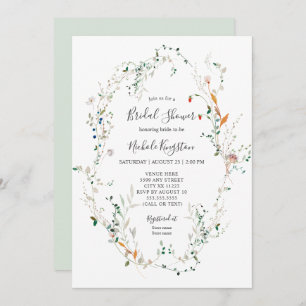 Invitation fleur sauvage Wreath Bridal Show