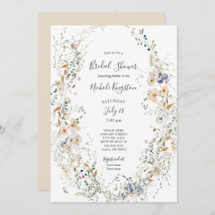 Invitation fleur sauvage Wreath Bridal Show