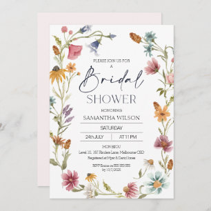 Invitation fleur sauvage Wreath Bridal Show