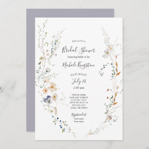 Invitation fleur sauvage Wreath Bridal Show