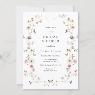 Invitation fleur sauvage Wreath Bridal Show
