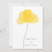 Invitation fleur simple (Devant)