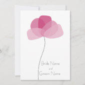 Invitation fleur simple (Devant)