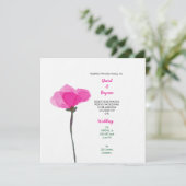 Invitation Fleur simple (Debout devant)