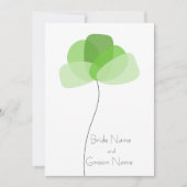 Invitation fleur simple (Devant)