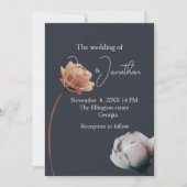 Invitation Fleur simple et douce (Devant)