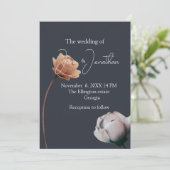 Invitation Fleur simple et douce (Debout devant)