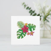 Invitation Fleur tropicale (Debout devant)
