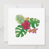 Invitation Fleur tropicale (Devant)