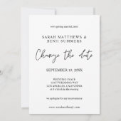 Invitation Fleur tropicale hawaïenne Coco Changer la date (Dos)