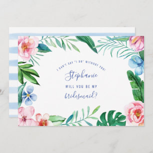 Invitation Fleur tropicale Hawaii Peony rose vert Bridesmaid
