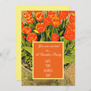 Invitation Fleur Tulip design moderne jardin