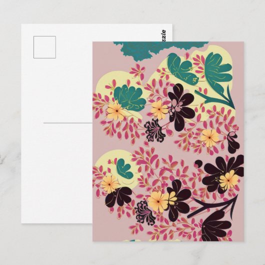 Invitation Fleur Vintage (Devant / Derrière)