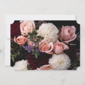 Invitation Fleur vintage foncée   (Dos)