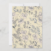 Invitation Fleur Vintage Rustique Direction Mariage (Dos)