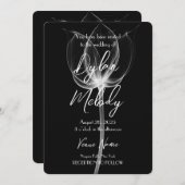 Invitation Fleur X-Ray personnalisée (Devant / Derrière)