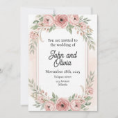 Invitation Fleuri (Devant)