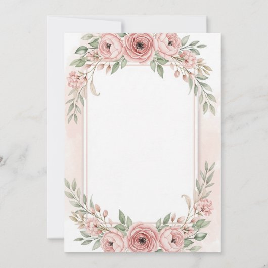 Invitation Fleuri (Dos)