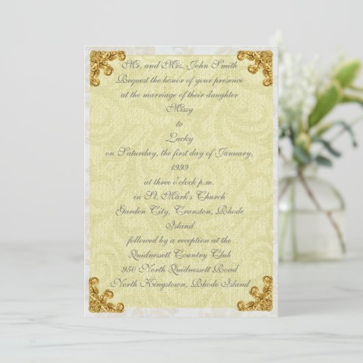 Invitation Fleurie Coin d'Or (Debout devant)