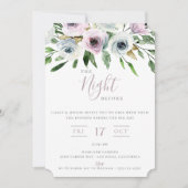 Invitation Fleurie la Nuit Avant Mauve (Devant)