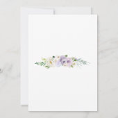 Invitation Fleurie Papillon pour les Douze Ans (Sw (Dos)