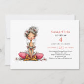 Invitation Fleurie Rose pour les 2 ans de la Migno (Devant)