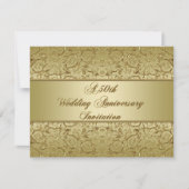 Invitation Fleurir 50e anniversaire de mariage (Devant)