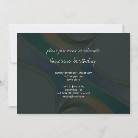 Invitation Fleurir - Art Fractal (Dos)