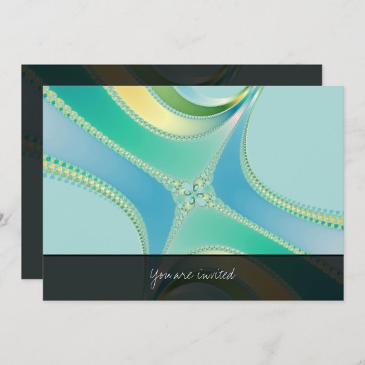 Invitation Fleurir - Art Fractal (Devant / Derrière)