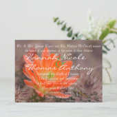 Invitation Fleurir en orange (Debout devant)