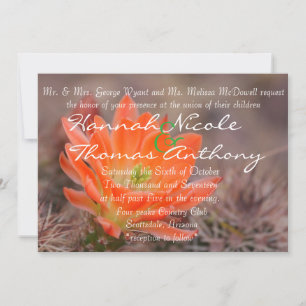 Invitation Fleurir en orange