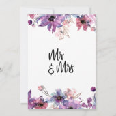 Invitation Fleuris aquarelles abstraits modernes Nous sommes (Dos)