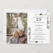 Invitation Fleurs 25e anniversaire de mariage Alors & Mainten (Devant)