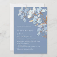 Fleurs 3D Bleu Or